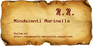 Mindszenti Marinella névjegykártya